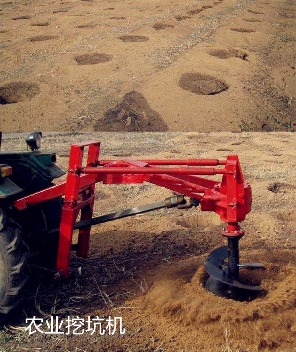 家用拖拉机牵引挖坑机  现货批发果树种植挖坑机