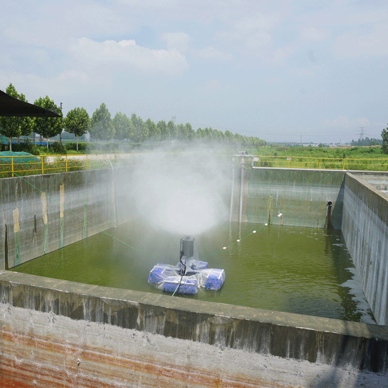 机械雾化蒸发器 污水废水高浓盐水处理蒸发 漂浮式蒸发器