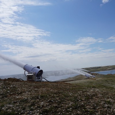 污水脱硫脱盐处理蒸发 污水池集中蒸发喷雾机 路基式