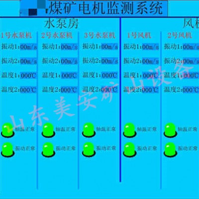 电动机主要轴承温度振动震动监测监控装置煤矿用