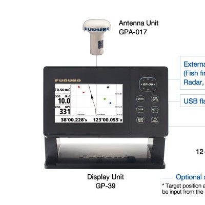 古野FURUNO GP-39船舶GPS导航仪4.2英寸