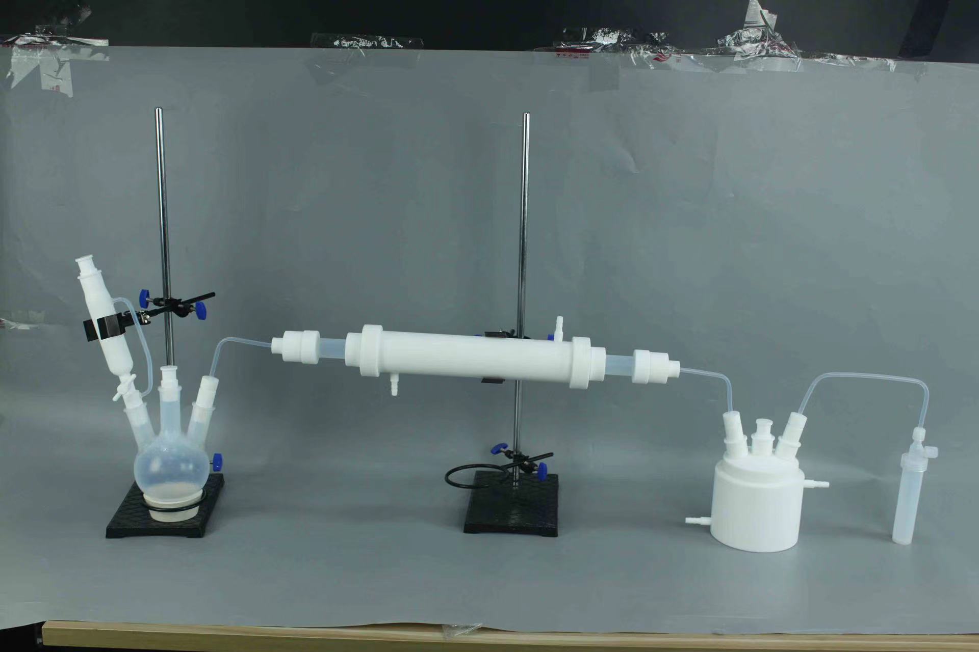 四氟冷凝装置含圆底烧瓶吸收瓶分离纯化实验可按要求定制